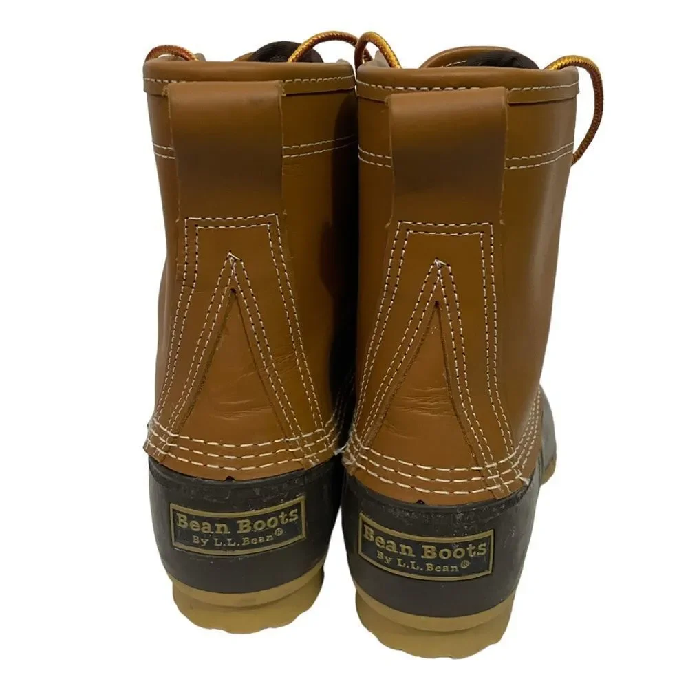 L.L. Bean Bean Boots Tan Waterproof Rain Duck Boots